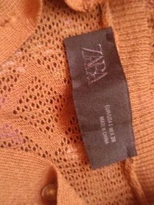 Brown Button-Up Knit Cardigan