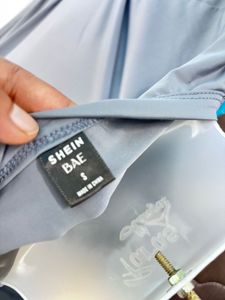 SHEIN Gray Long Sleeve Crop Top