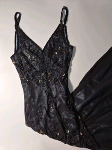 Adriana Papell inspired Beaded Blue Dress