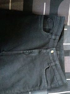 High Waisted Black Flare Jeans