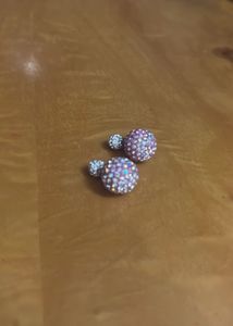 Sparkling Ball Stud Earrings