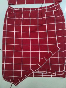 Red Crop Top &amp; Skirt Set 🎀