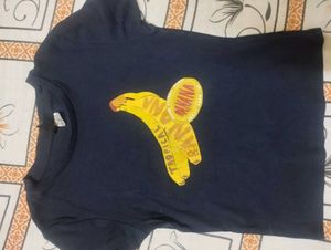 Navy Blue Banana Graphic T-Shirt