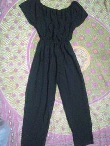 Black Off-Shoulder Jumpsuit