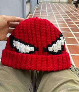 Hand-Crocheted Spiderman Beanie Hat