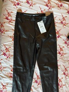 Zara Faux Leather Skinny Pants