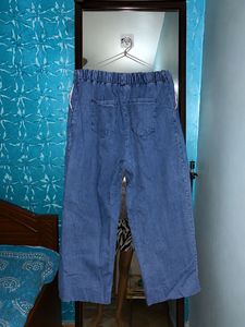 Wide Leg Denim Pants