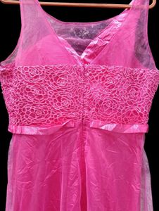 Pink Lace Party Dress