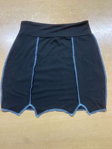Patchwork Crop Top and Skirt Set