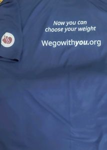 Blue T-Shirt with Motivational Print