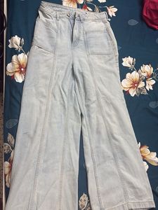 Zudio Light Wash Wide Leg Jeans