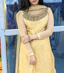 Golden Sharara Set For Women