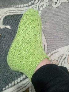 Green Knit Socks