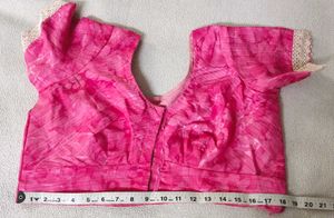 Vibrant Pink Floral Blouse with lining
