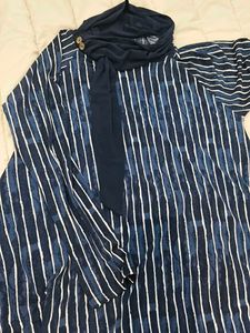 Striped Navy Blue Top