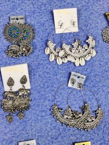 Combo of 10 Assorted Oxidised Earrings Set