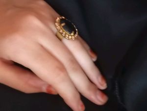 Black And Golden Ring