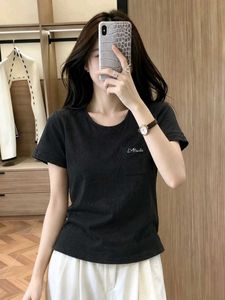 New with tag Chic Black Embroidered T-Shirt