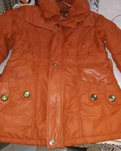 Stylish Orange Puffer Jacket