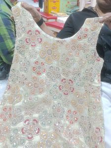 Embroidered plazzo suit Set