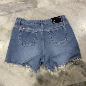 Distressed Denim Shorts