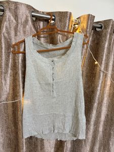 Combo of Denim Shorts and cute grey cro