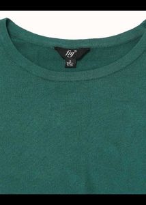 Elegant Teal Long Sleeve Sweater