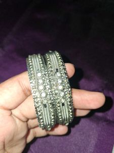 ✨️Combo deal ✨️ SILVER  Bangle &amp; Earring Set