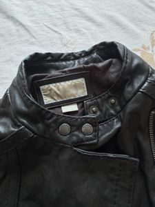 Michael KORS Black Faux Leather Jacket