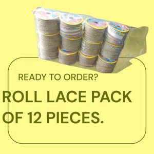 Special light gold Roll Lace each  is 18 met