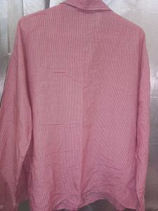 Trendyol Pink Striped “WHAT ELSE” Shirt