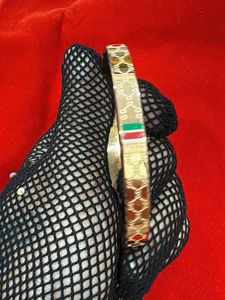 Gold Tone Designer Bangle Bracelet