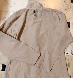 Women's Beige Full Zip Jacket
