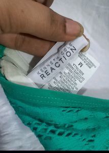 Green Schiffli Frill Style Padded Bikini Top