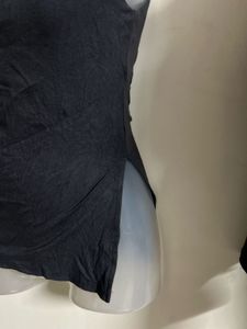 Black Cami Top with Side Slits