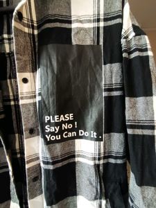 Trendy Plaid Flannel oversized Shirt graphic