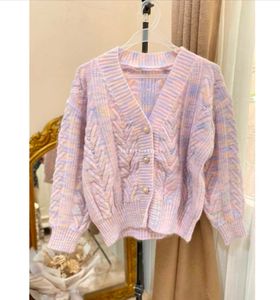 Pastel Pearl Button Cardigan