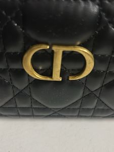 Dior Black Quilted Leather Wallet