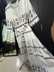 Elegant White Ethnic Gown
