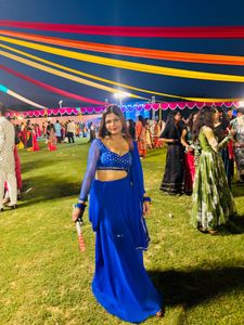 Royal Blue Lehenga Choli Set