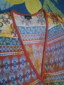 Boho Print V-Neck Midi Dress
