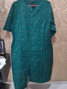 Green Polka Dot Kurta