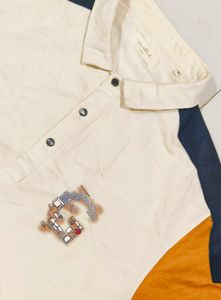 Men's Color Block Polo T-Shirt