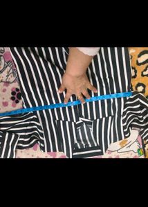 Chic Striped Button-Up Shirt in 34 bust