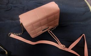 Cross Body Sling Bag For Girls. Nude Pink Shade