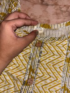 Yellow kurta and pant | cord set