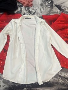 Classic White Button-Up Shirt