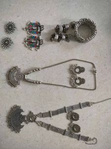 Oxidised Silver Jewellery Set