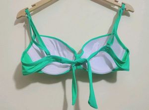 Green Bikini Top with Embellishments 38 Bust