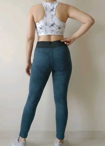 Imported Brand Comfortable Blue Athleisure Legging